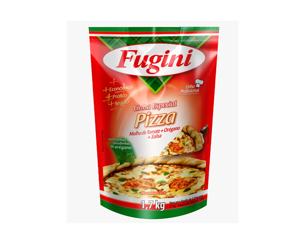 MOLHO PARA PIZZA FUGINI 1,7 KG (CX 6 BAG)